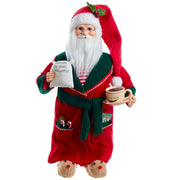 Kringle Klaus Santa with Coffee 18"