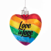 Love Is Love Glass Ornament 4"
