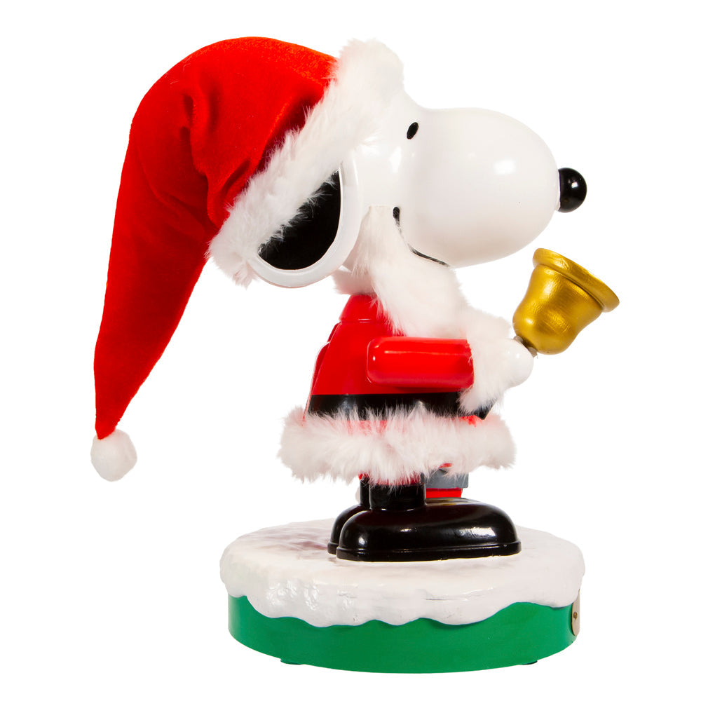 Musical Santa Snoopy & Woodstock Nutcracker 10"