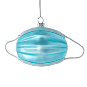 Covid Collection Surgical Mask Glass Ornament 3.5"