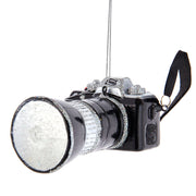 Camera Glass Ornament 2.25"