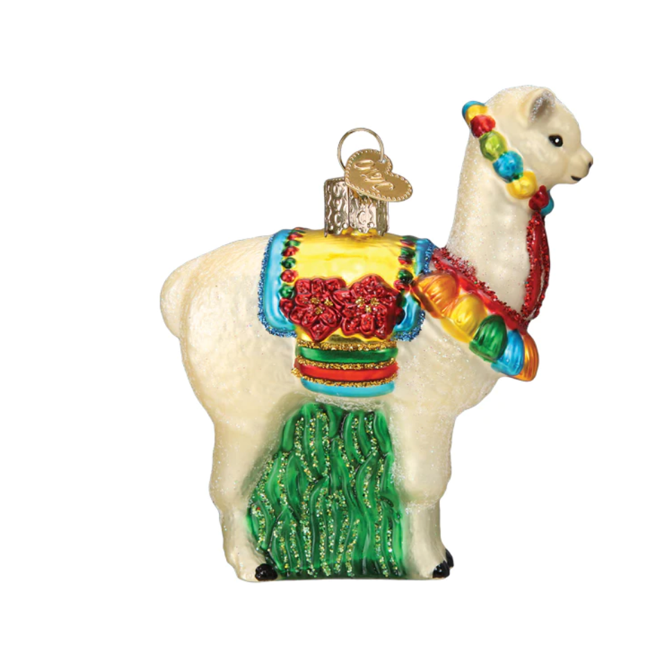 Festive Alpaca Ornament