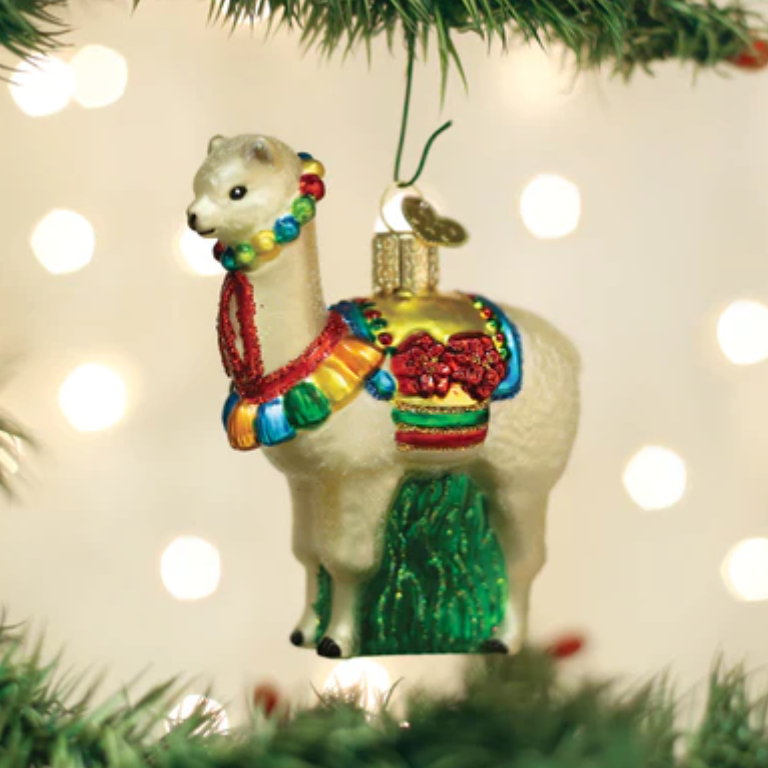 Festive Alpaca Ornament
