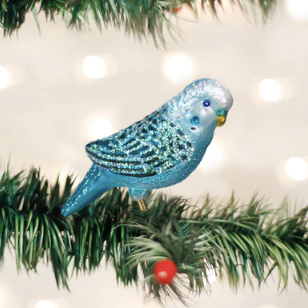Blue Miniature Parakeet Ornament