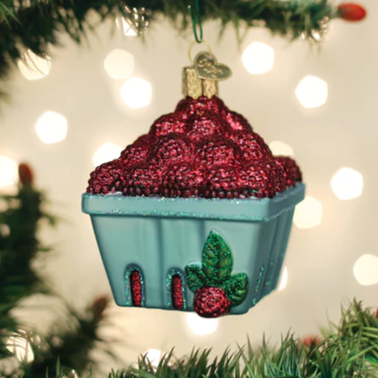 Carton of Raspberries Ornament
