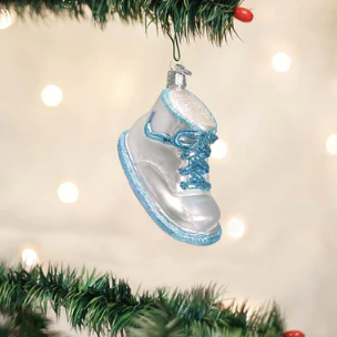 Blue Baby Shoe Ornament