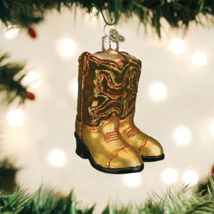 Pair of Brown Cowboy Boots Ornament