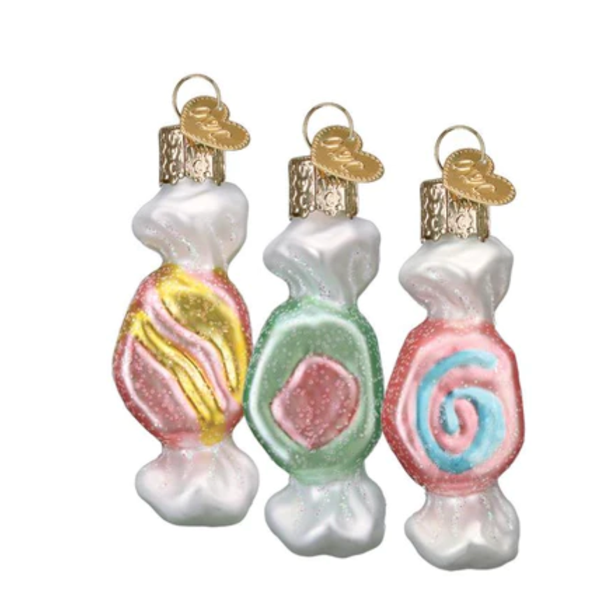 Salt Water Taffy Ornaments Set of 3