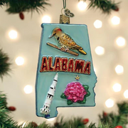 State of Alabama Ornament