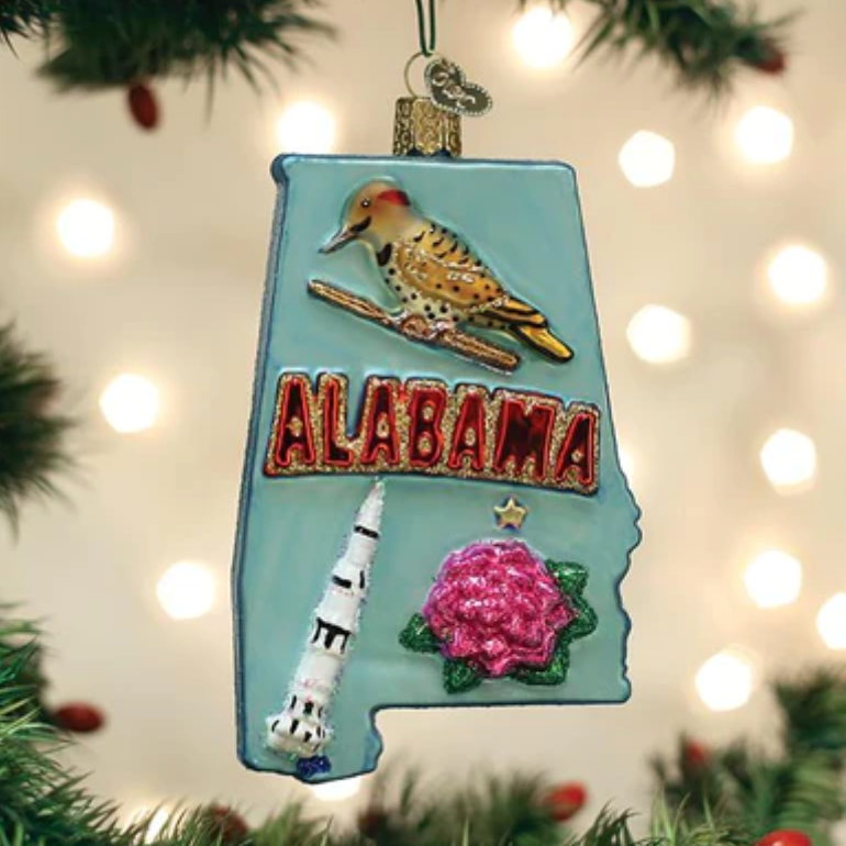 State of Alabama Ornament