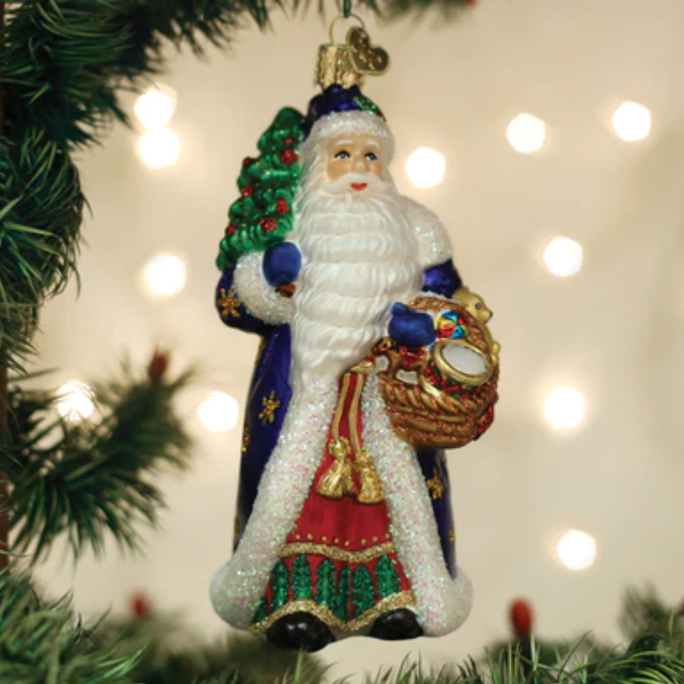 Regal Father Christmas Ornament