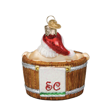 Santa's Hot Tub Ornament