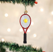 Red Tennis Racquet Ornament