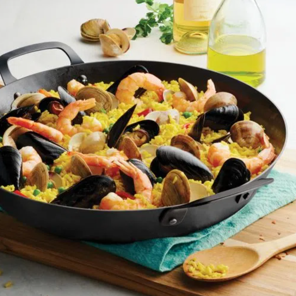 Carbon Steel Paella Pan 15"