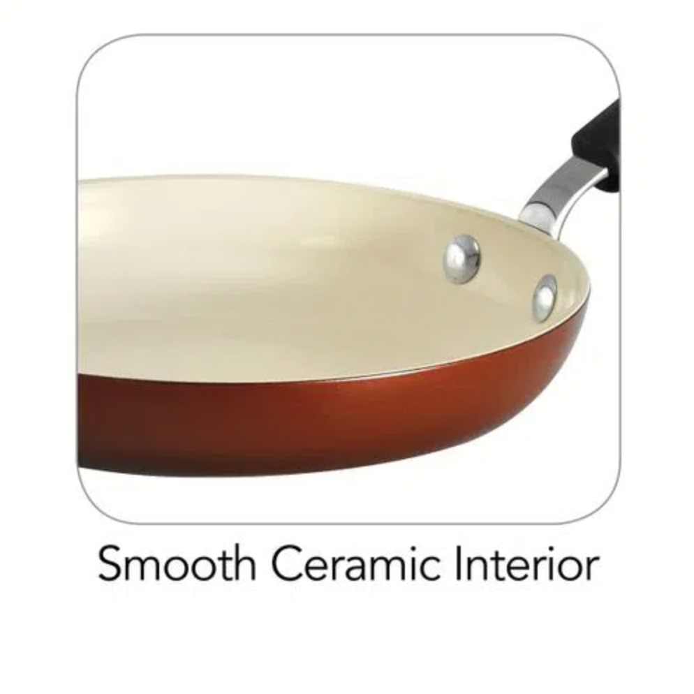 Ceramica 01 Metallic Copper Covered Sauce Pan 1.5 Quart