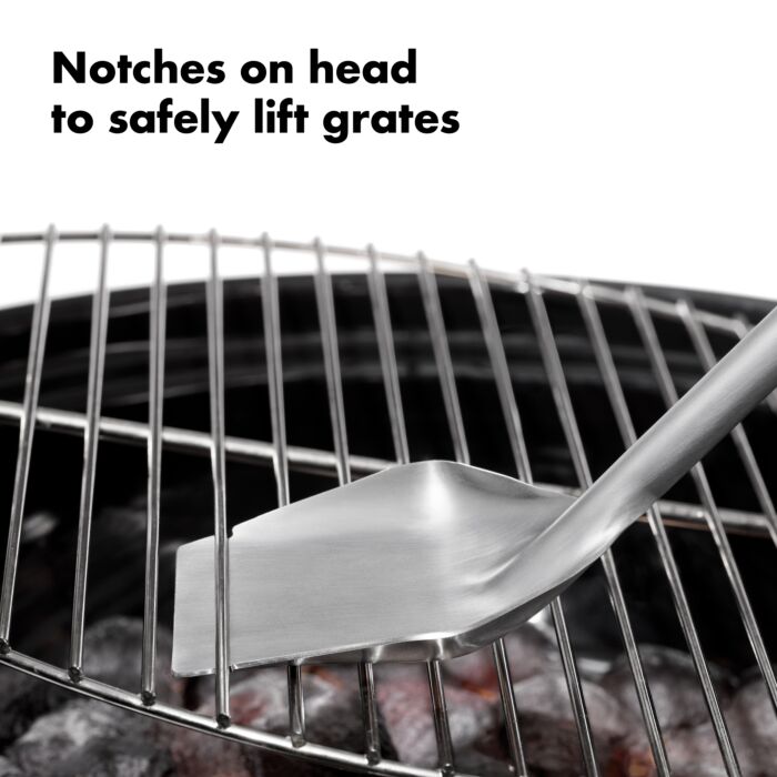 Grilling Coal Shovel & Rake with Grate Lifter