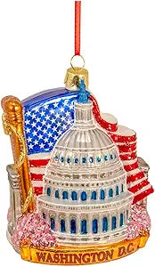 Washington DC Cityscape Ornament 4.75 Inches