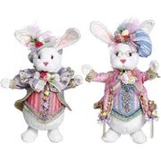 Mr. and Mrs. Sweet Fluffy Rabbit 14 and 15 Inches Each Set of 2