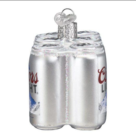 Coors Light Six Pack Ornament
