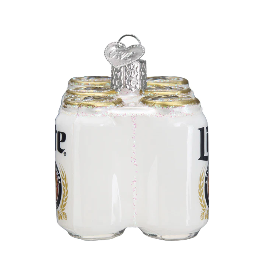 Miller Light Six Pack Ornament