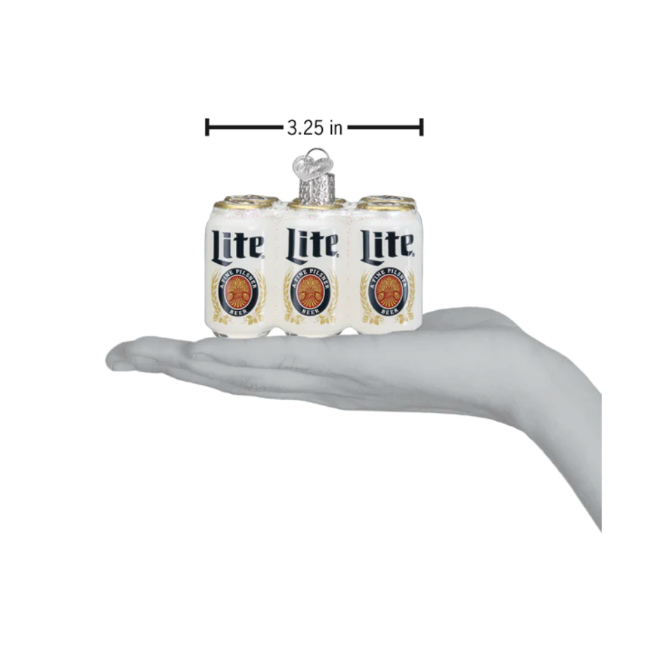 Miller Light Six Pack Ornament