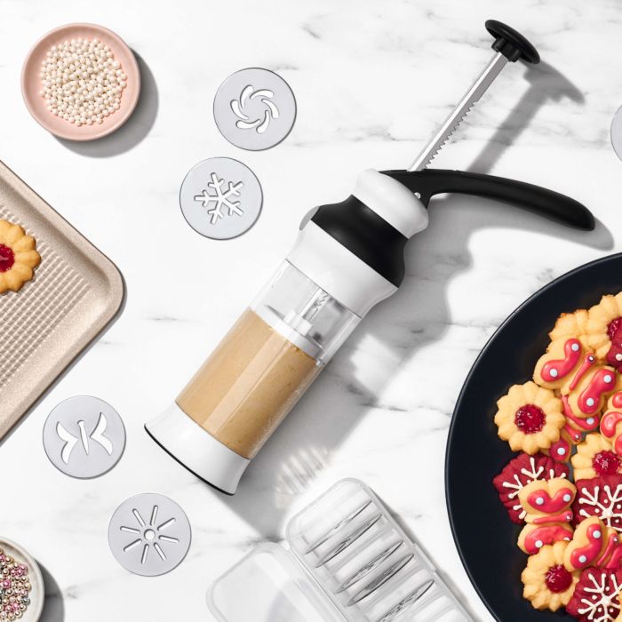 Cookie Press With Disk Storage Case