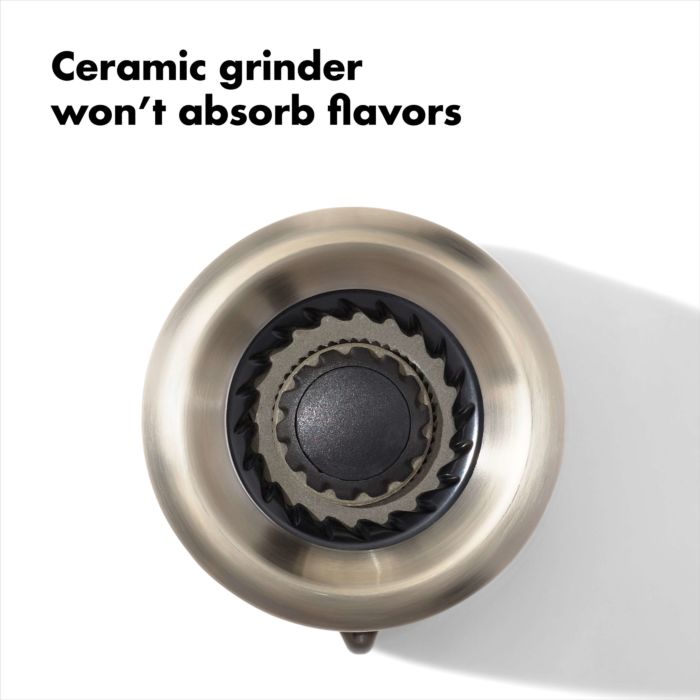 Contoured Mess-Free Pepper Grinder