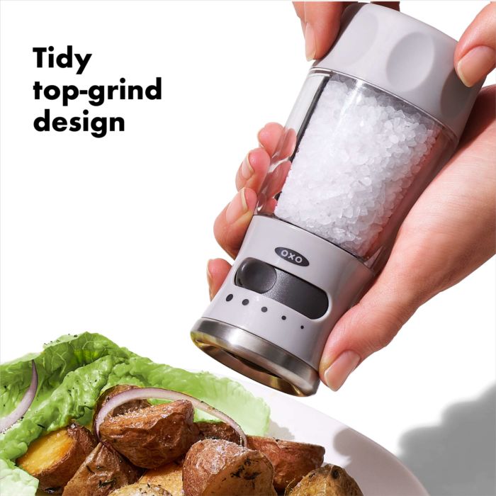 Contoured Mess-Free Salt Grinder
