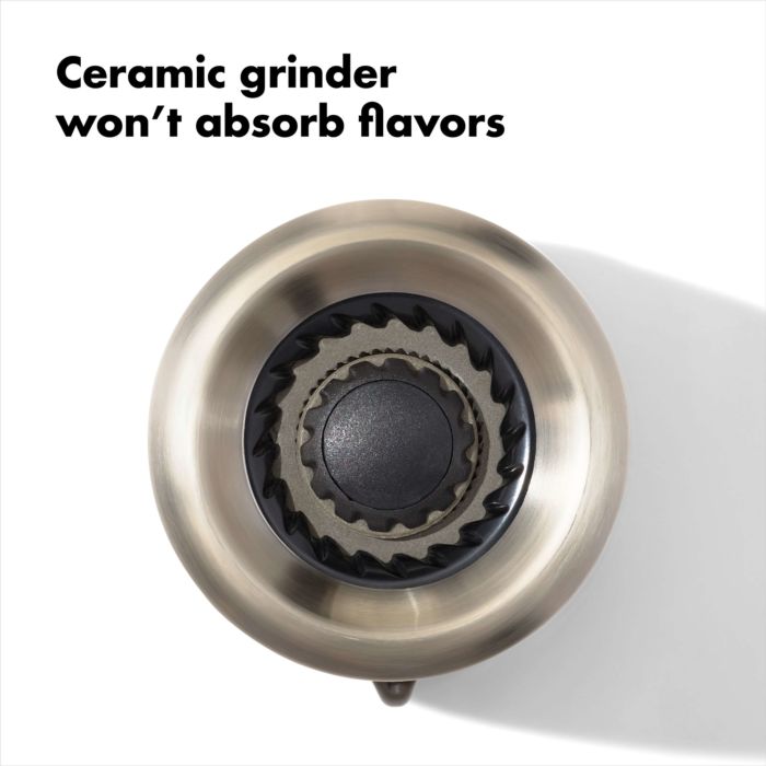 Contoured Mess-Free Salt Grinder