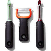 3 Piece Peeler Set Beet Red, Fennel Green & Yam Yellow