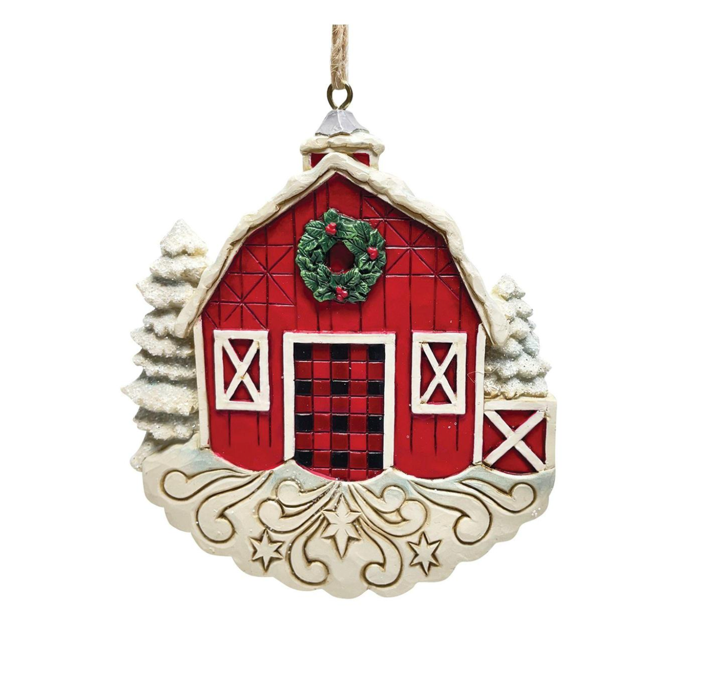 Red Barn Hanging Ornament