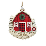 Red Barn Hanging Ornament