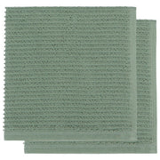 Elm Green Ripple Dishcloth Set of 2