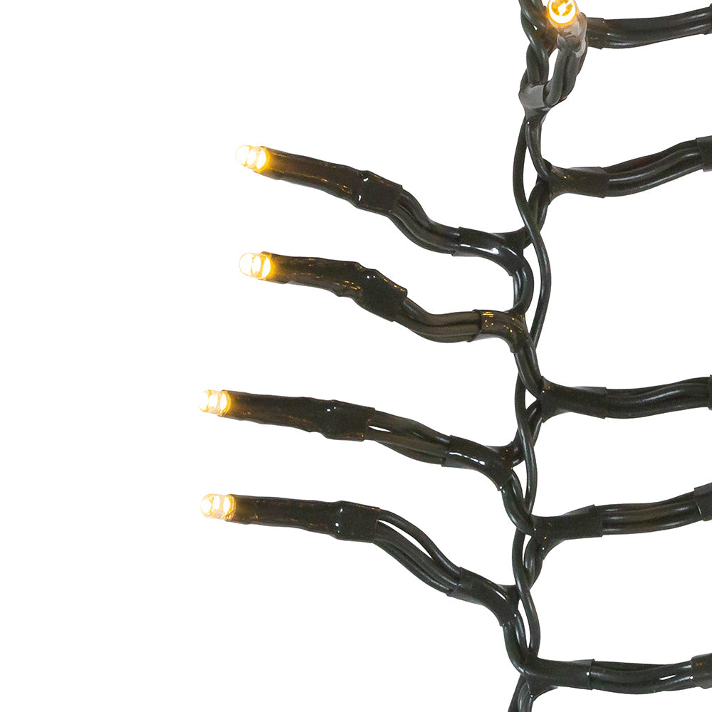 Warm White LED Fairy Light Connectable Cluster Garland 480 Light