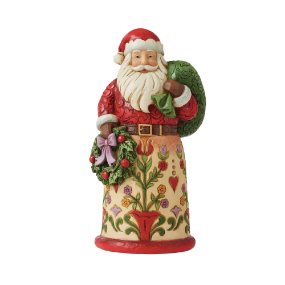 Bringing Christmas Home Santa with Wreath