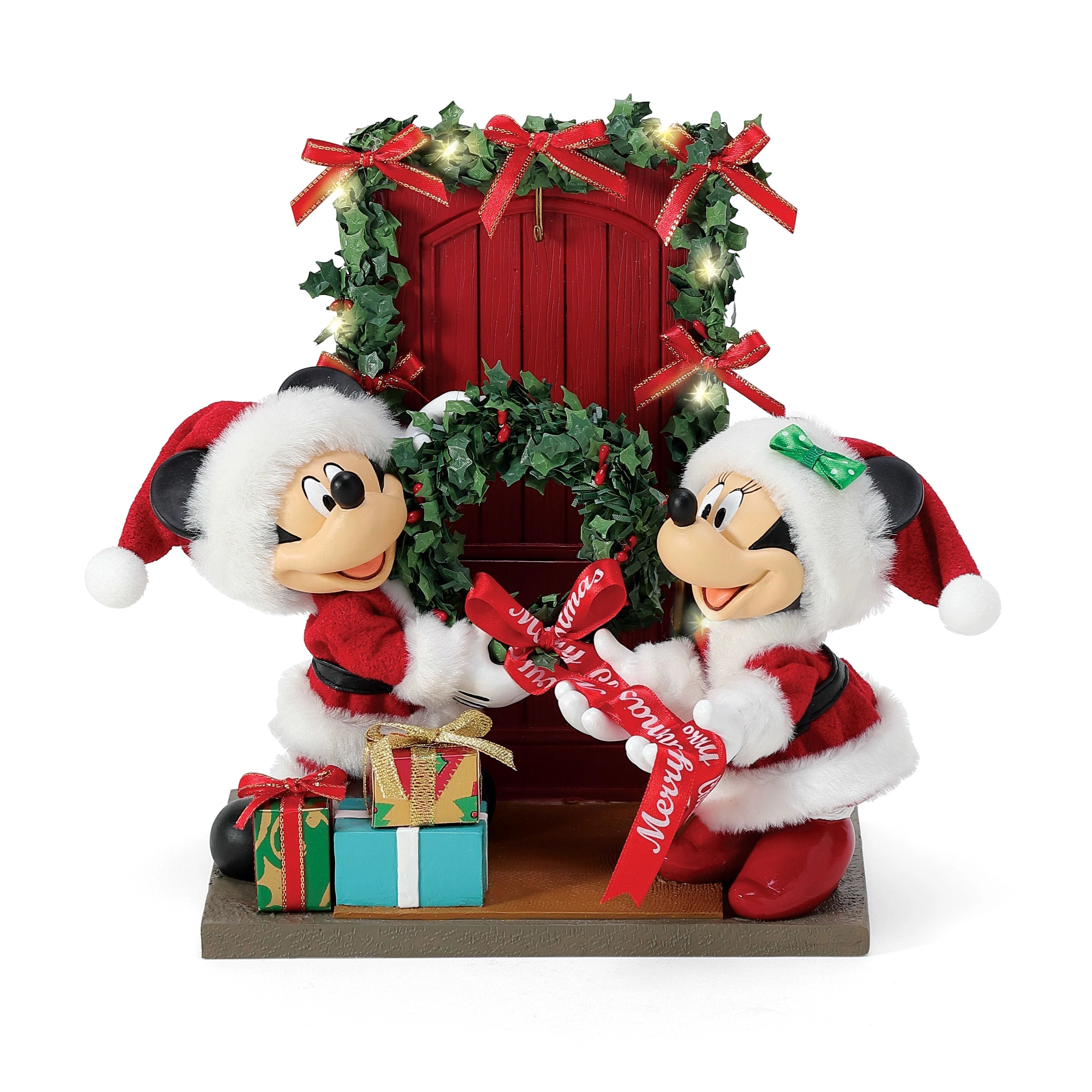 Mickey & Minnie Handle Front Door Decor