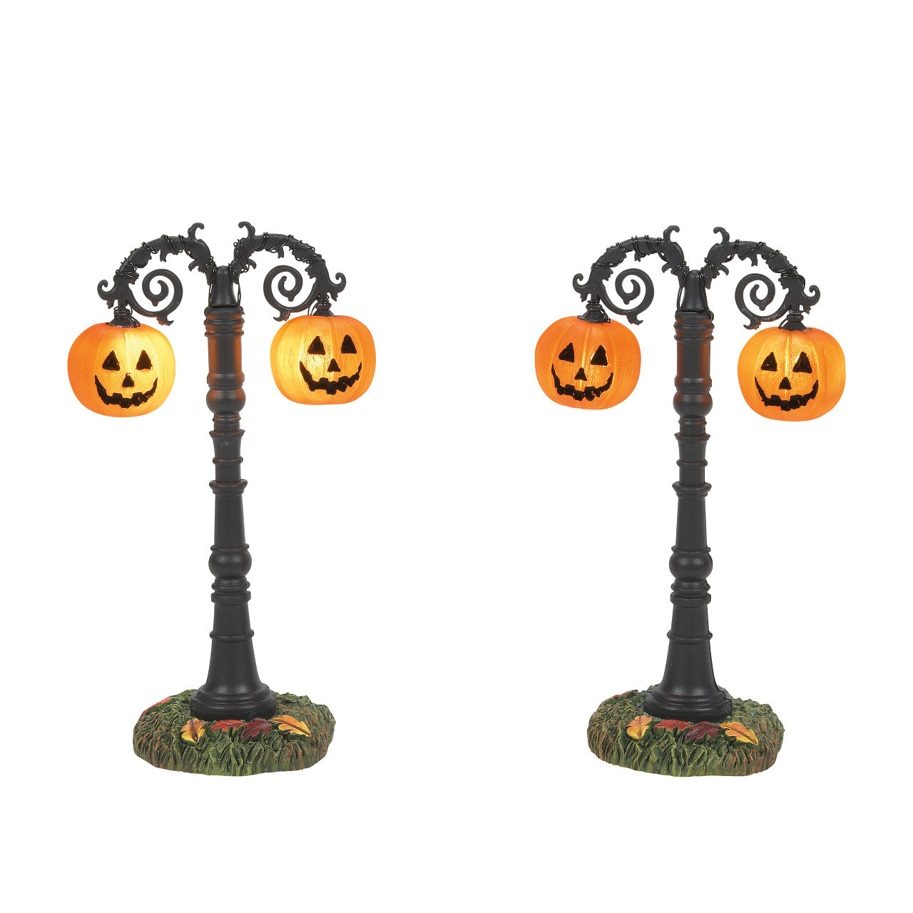 Hallows Eve Lit Street Lamps Set of 2