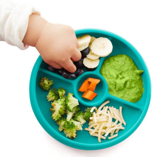 TOT Silicone Divided Plate Teal