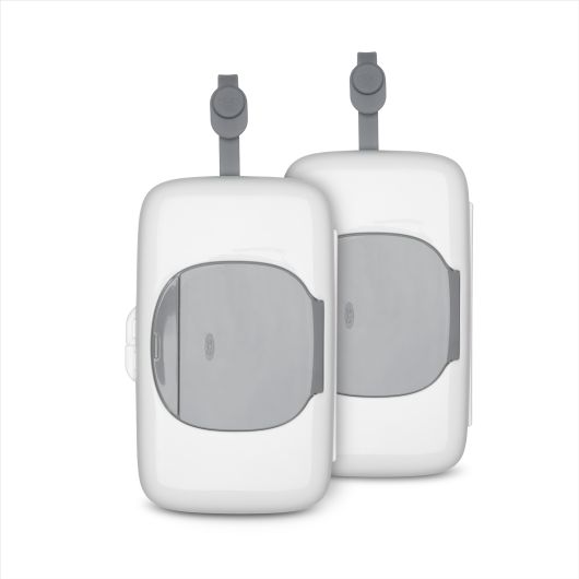 TOT On-The-Go Wipes Dispenser Gray Set of 2