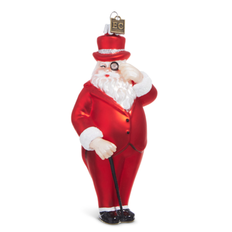 Tuxedo Santa Ornament 5.5"