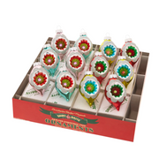 Festive Fete 1.75" Decorated Reflector Tulips Set of 12