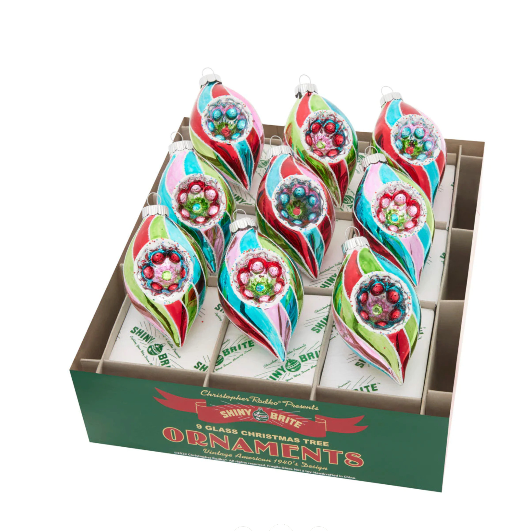 Festive Fete 2.5" Reflector Tulips Set of 9