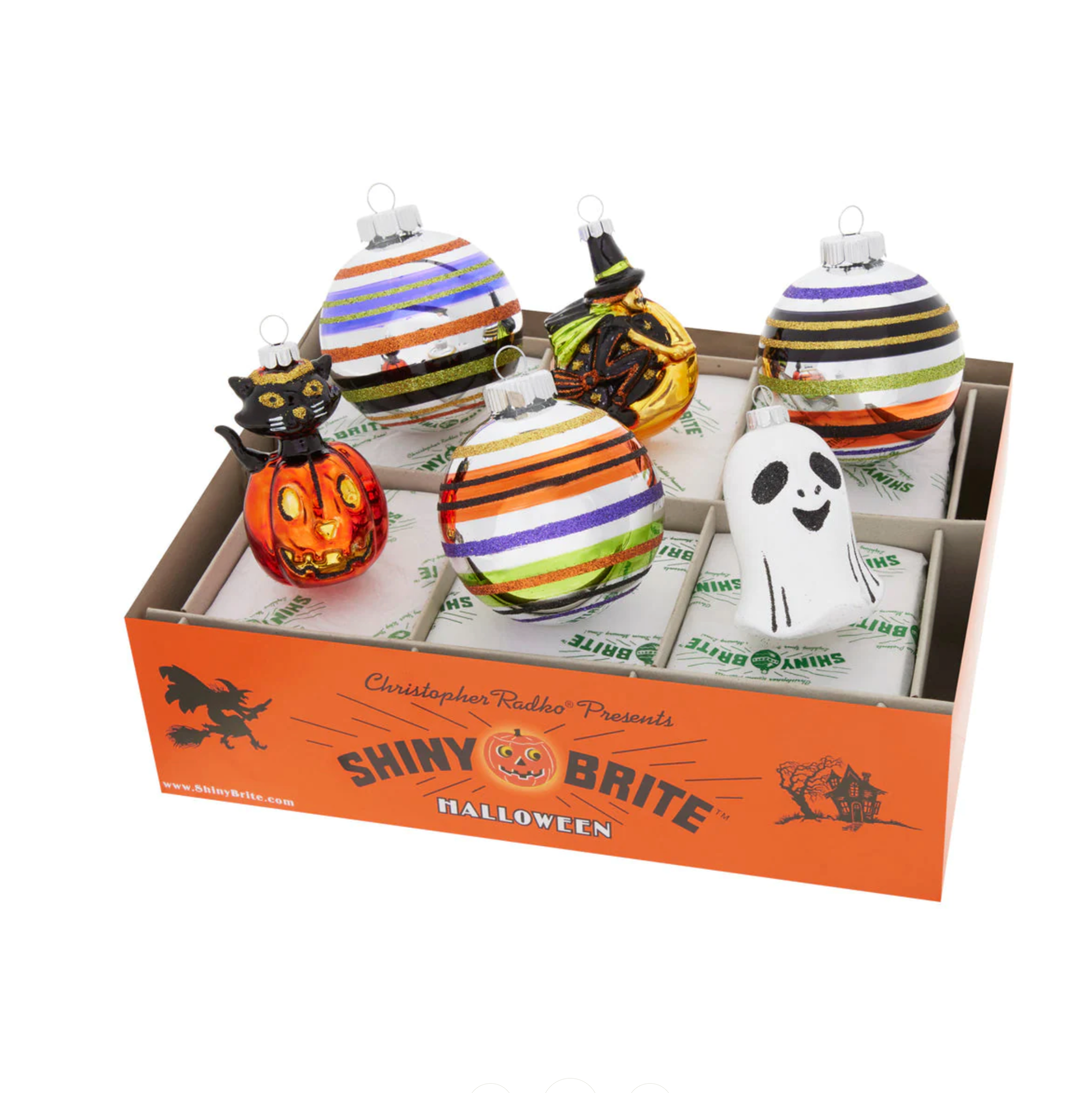 Halloween 3.25" Decorated Rounds & Figures Set of 6