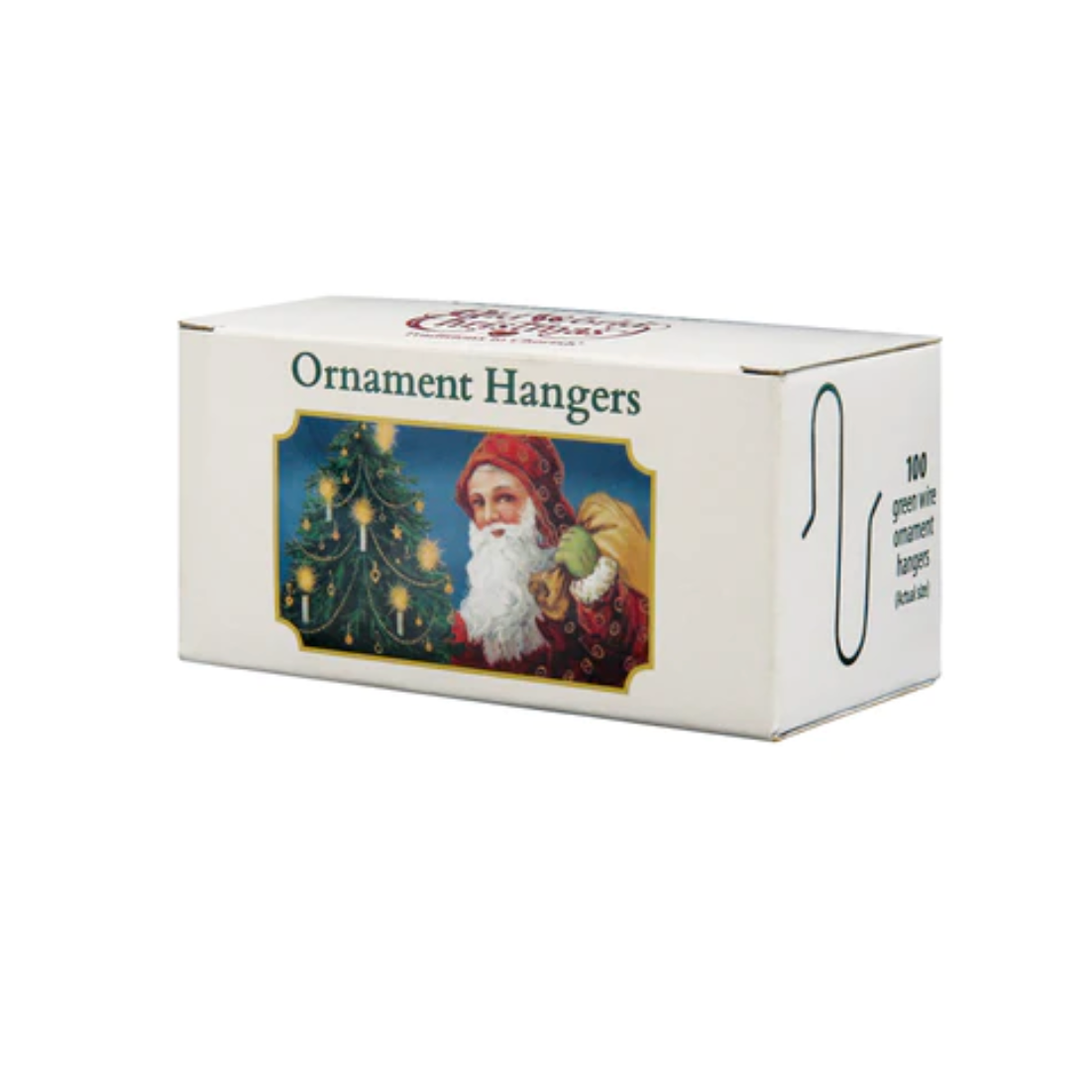 Green Ornament Hangers Set of 100