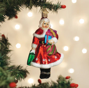 Mrs. Claus Goes Shopping Ornament