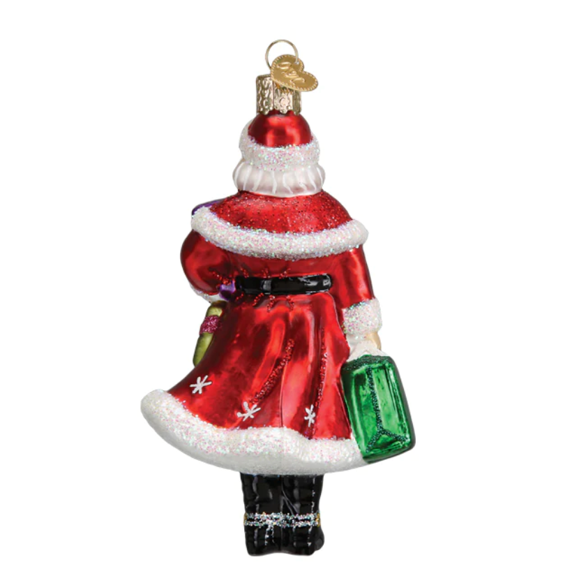 Mrs. Claus Goes Shopping Ornament