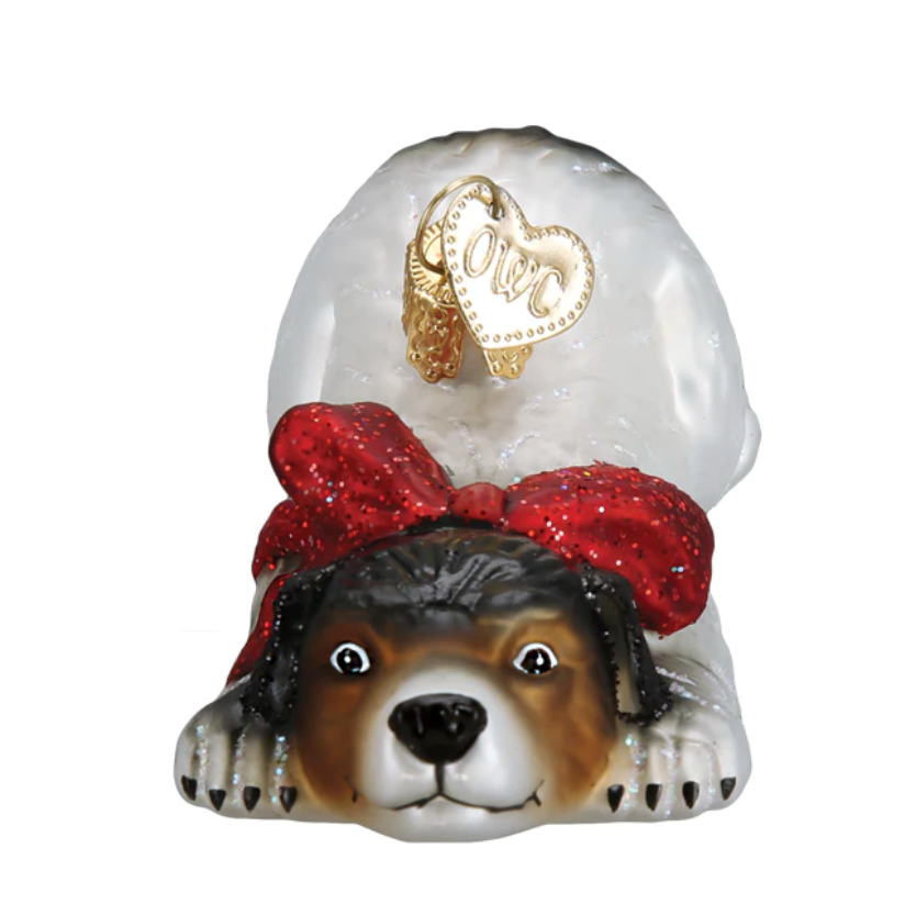 Norman Rockwell Signature Dog Ornament