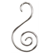 Silver S-Shaped Ornament Hooks Set of 24