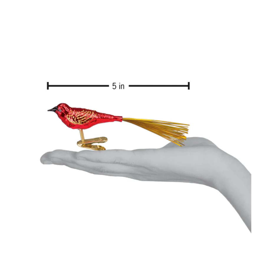 Red Lovebird Ornament