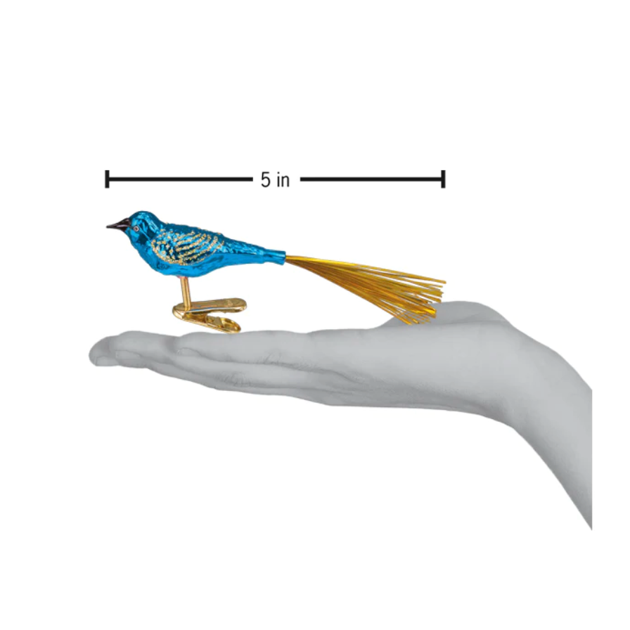 Blue Lovebird Ornament